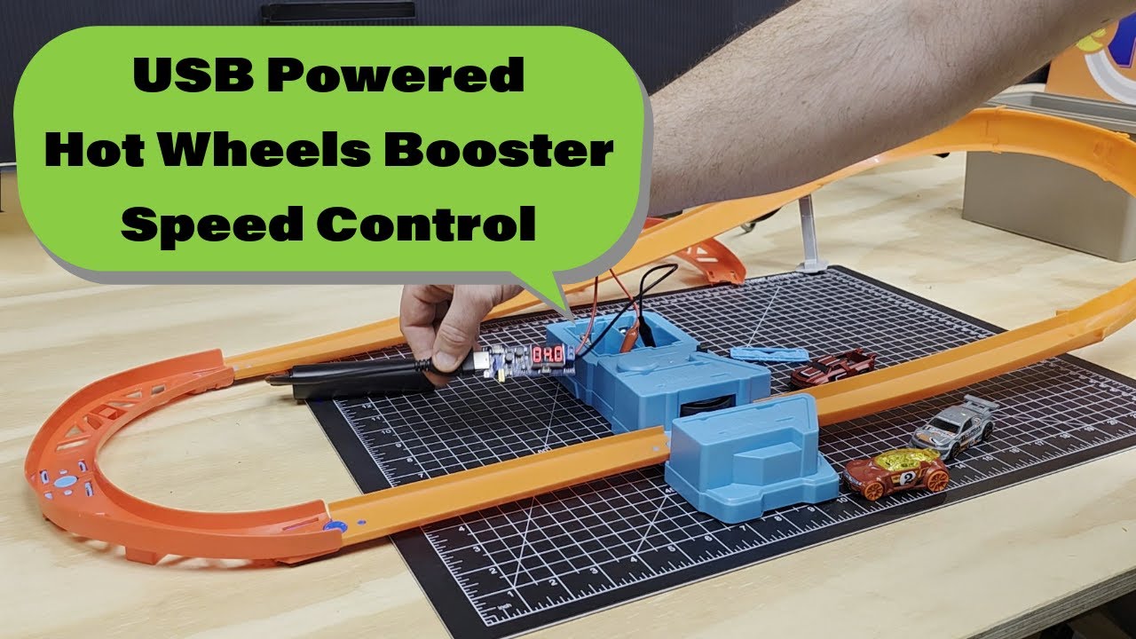 USB-ускоритель Hot Wheels с регулируемой скоростью #хак