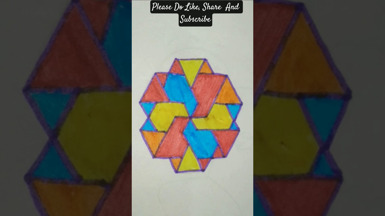 Easy 3D drawing for kids  