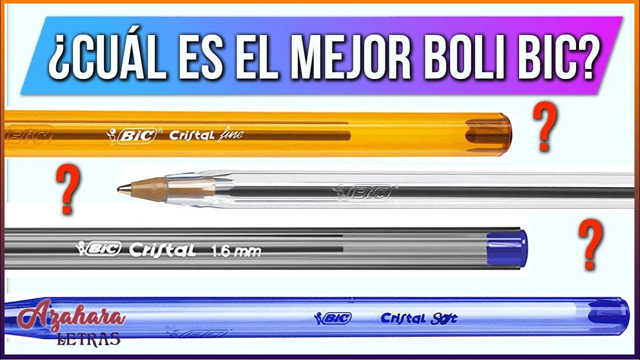 🖊️ TIPOS de BOLI BIC CRISTAL: ¡ESCOGE el MEJOR PARA TI!