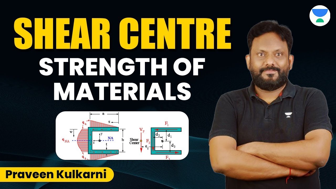 Shear Centre | Strength of Materials | GATE 2024 | Praveen Kulkarni#mechanical #gate #som #gate2024