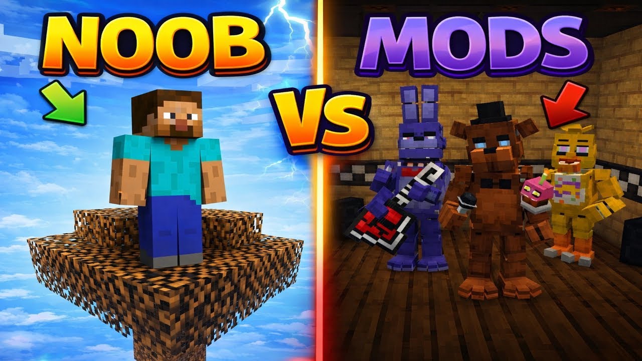 Minecraft NOOB Tries Mods…