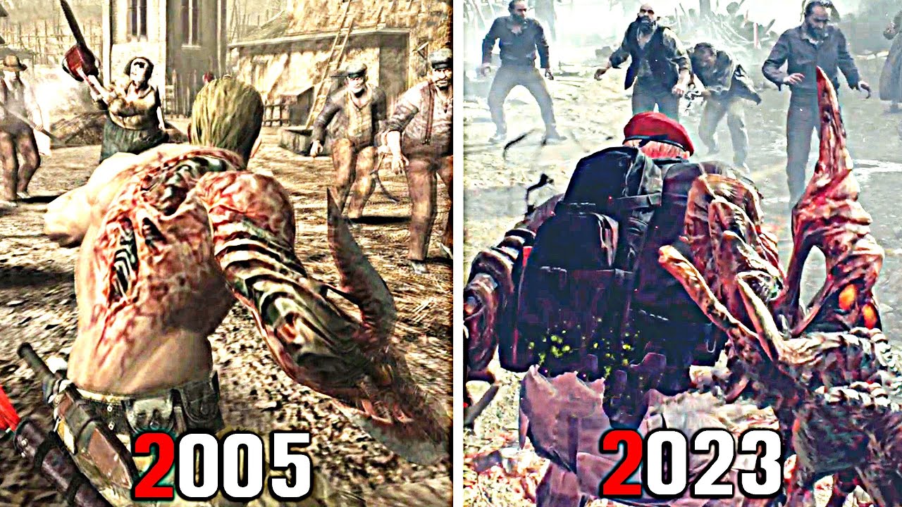 Jack Krauser's Weapons & Super Attacks - Resident Evil 4 Mercenaries Original vs Remake