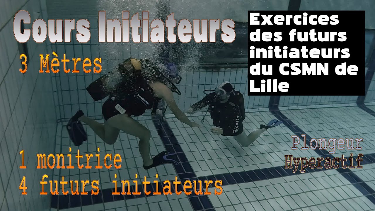 Plongeurs en formation : devenir initiateur, &ccedil;a se travaille !