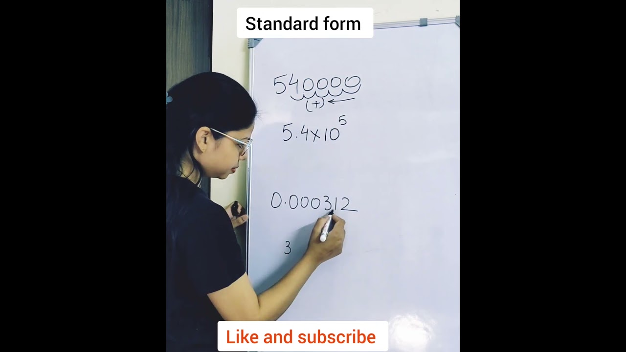 Standard form #maths #shorts