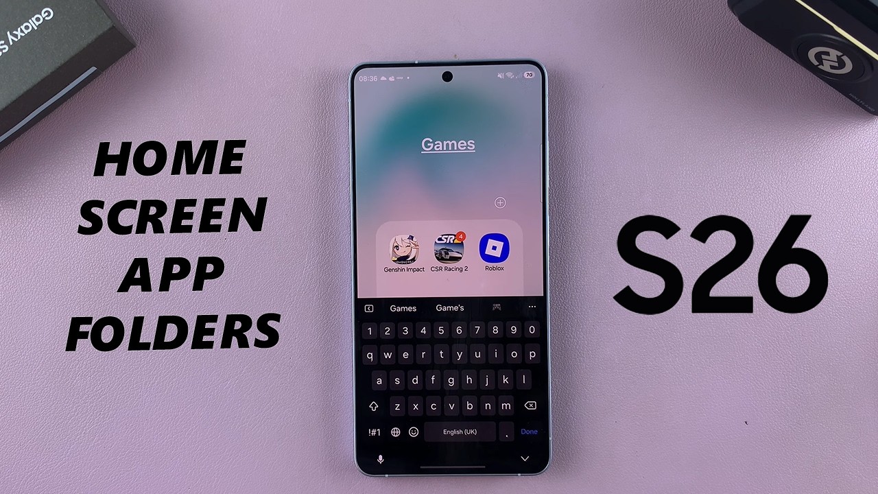 Как создать папки приложений на Samsung Galaxy S26/S26 Ultra