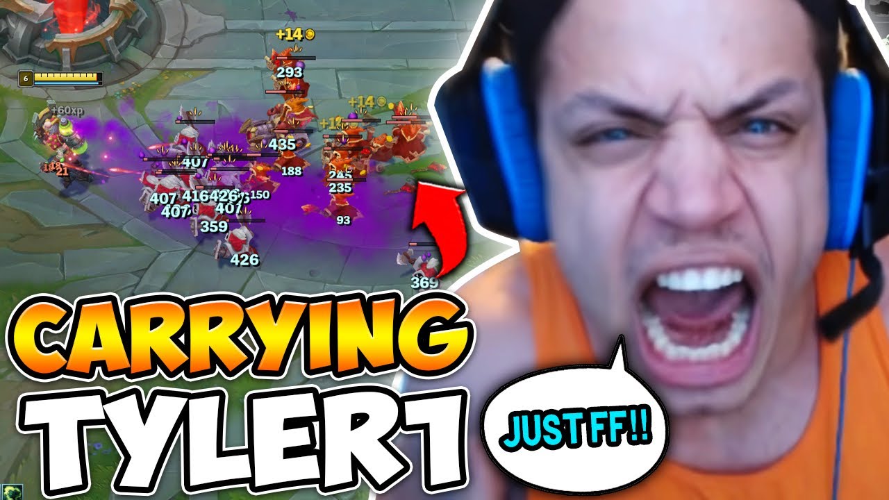 Tyler1 wanted to FF this game but I carried him with proxy Singed (Don't Miss This One)