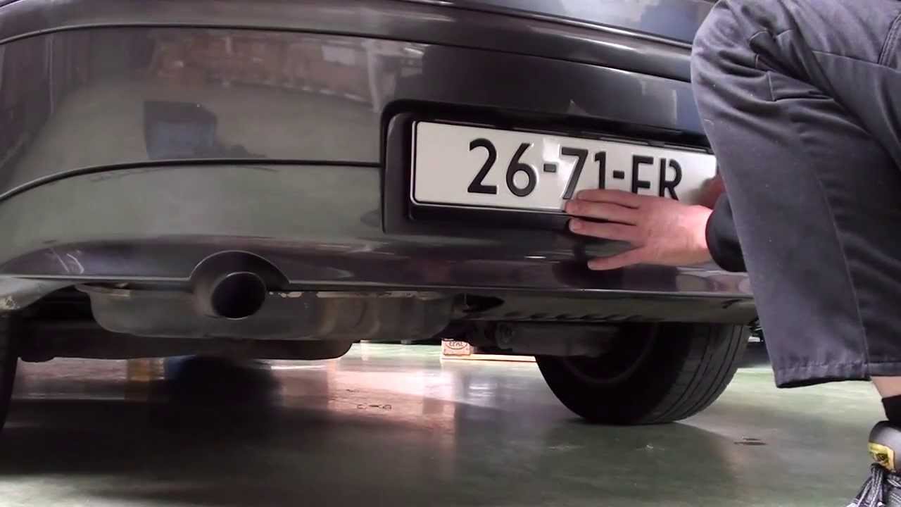 kentekenplaathouder 2671 montage