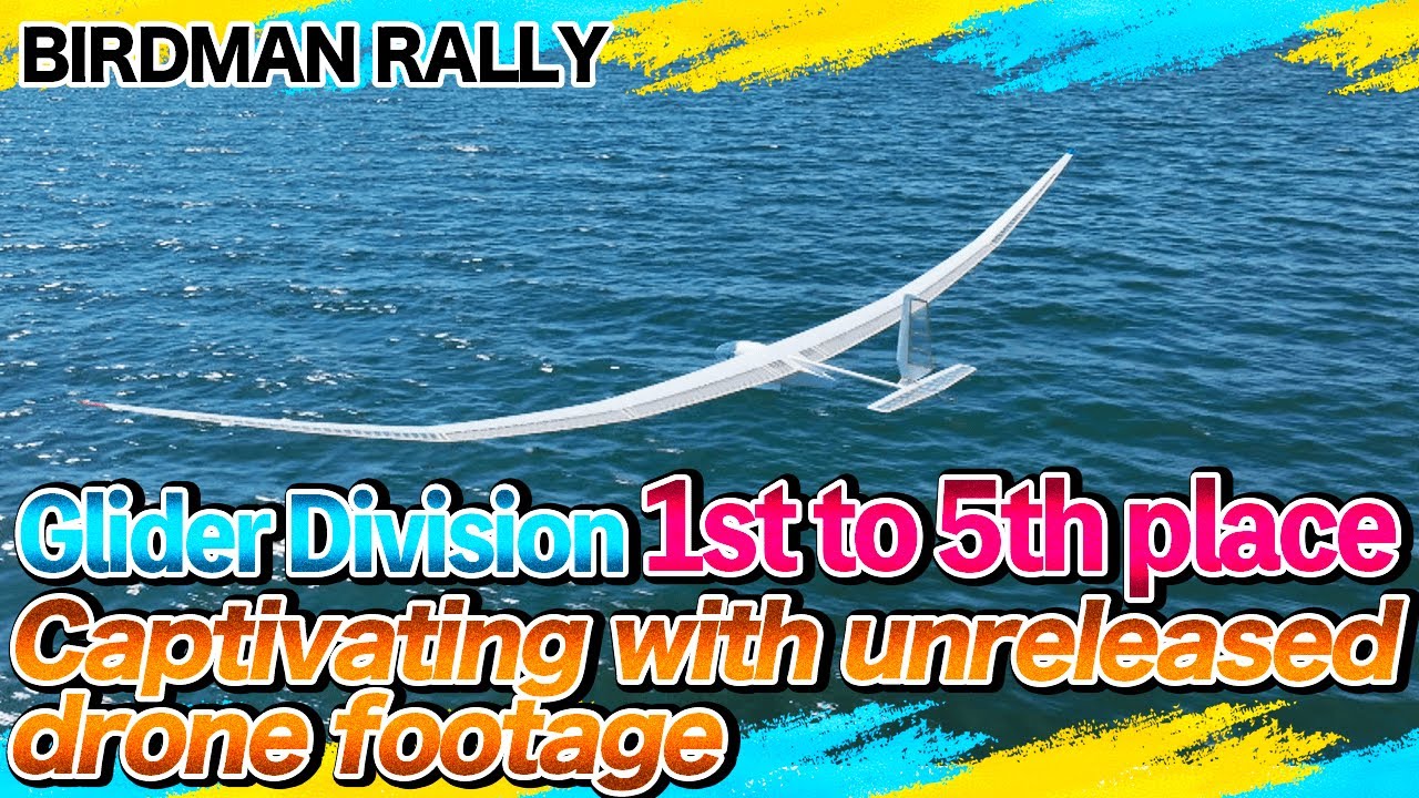 Fascinating with Drone Camera BIRDMAN RALLY 2024 Glider Category 1~5th Place