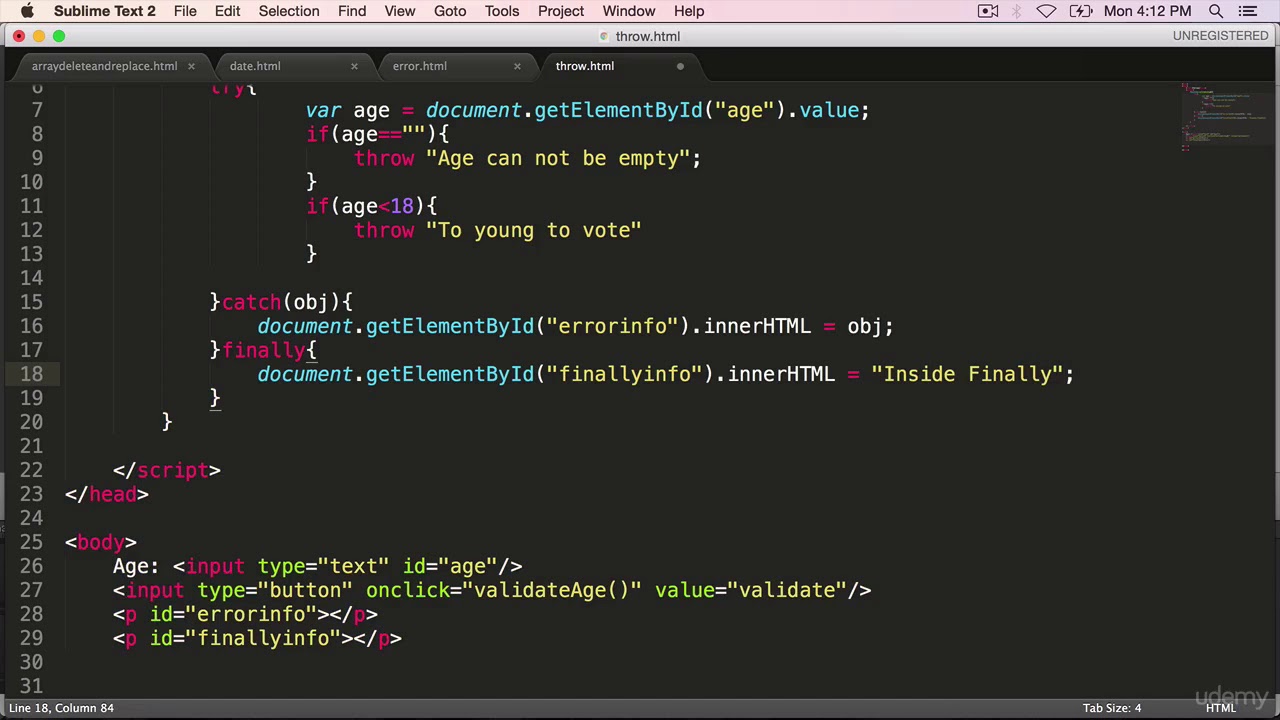 JavaScript Finally Block
