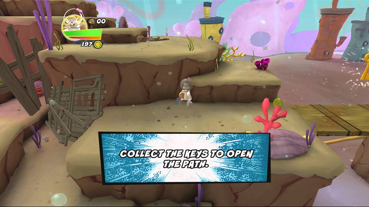 SpongeBob HeroPants Walkthrough Part 1 (XBOX 360)