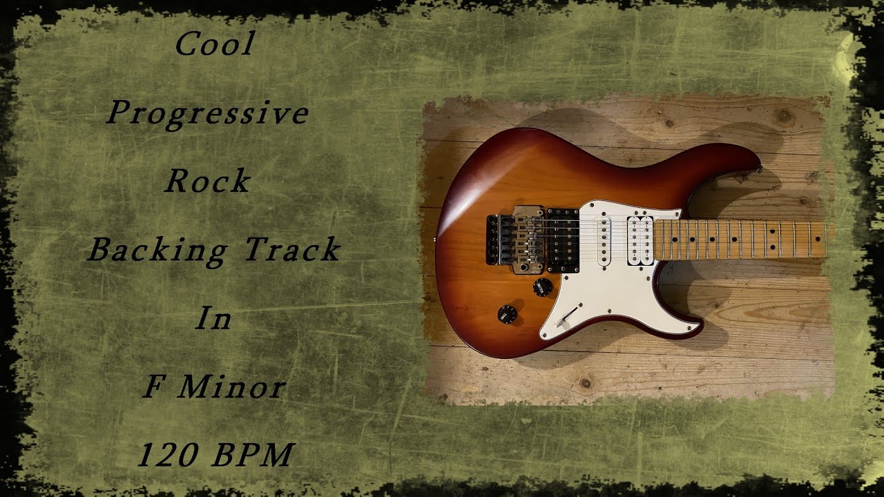 COOL PROGRESSIVE ROCK BACKING TRACK IN F MINOR [ GUITAR BACKING TRACKS ]