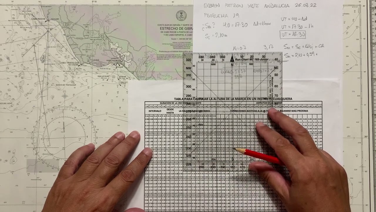 EXAMEN PATRON YATE ANDALUCIA 260322 PROB19: MAREAS DIRECTO