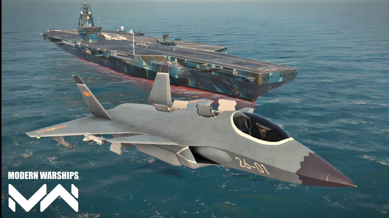Modern Warships: J-26 Strike Fighter in action. Alpha Test