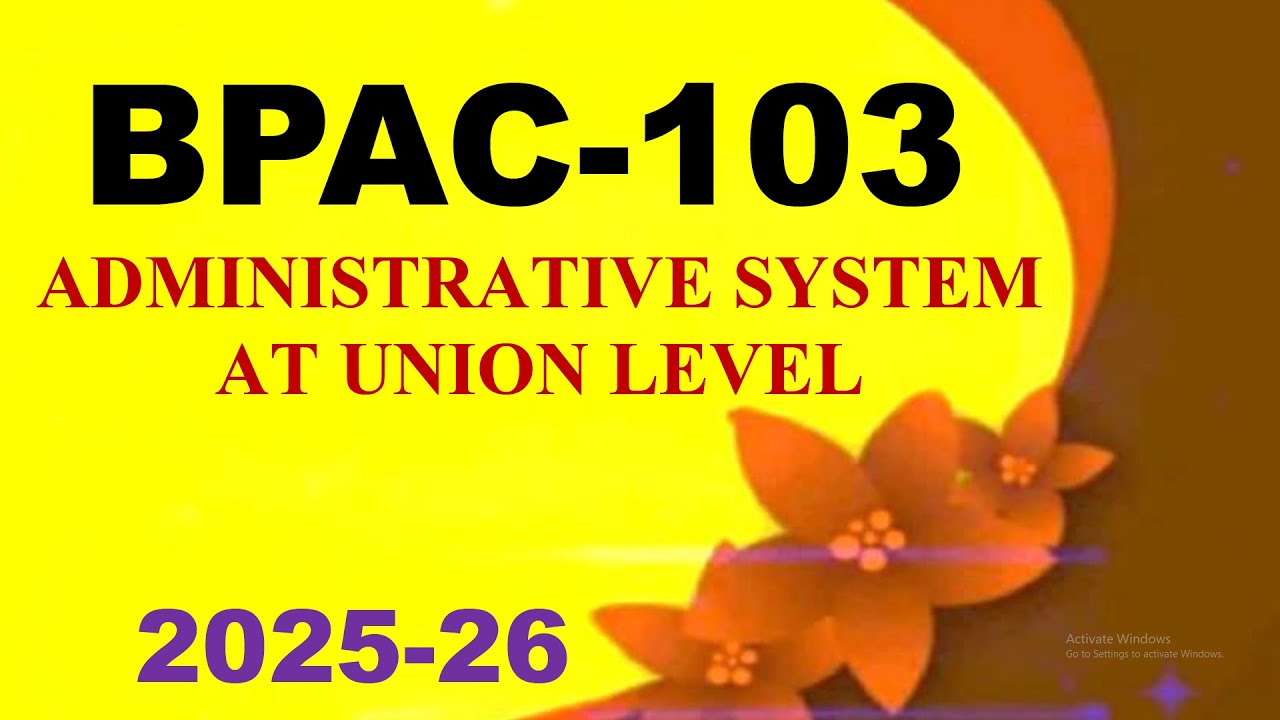 IGNOU BPAC-103 Solved Assignment English Medium 2025-26 For July 2025 and January 2026 Sessions