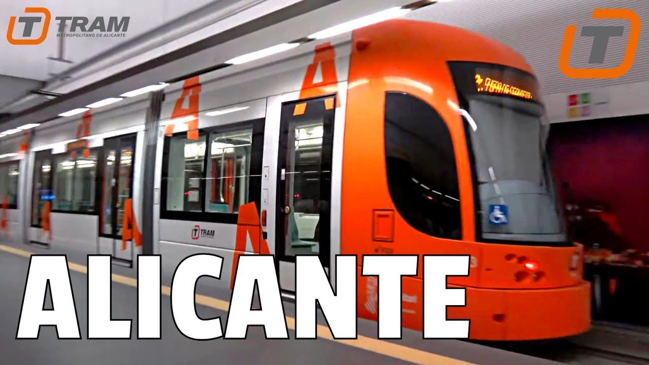 Trains, tram, metro in Alicante Costa Blanca Spain