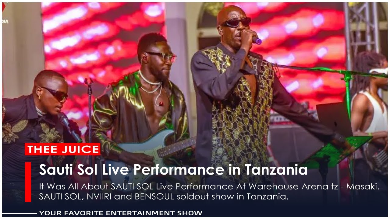 Sauti Sol, Bensoul, Nviiri Performing Live at Masaki in Tanzania