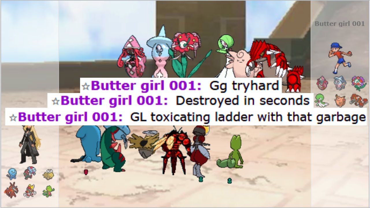 SALTY NOOB WITH MONO FAIRY GOT OWNED ON POKEMON SHOWDOWN!!!