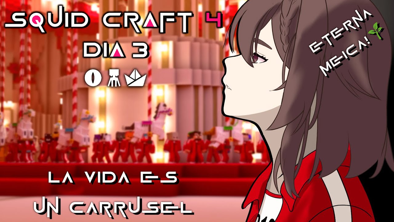 🟢 【ES/JP】¡¿LOGRAREMOS PASAR AL SIGUIENTE DÍA?! | DÍA 3 | SQUID CRAFT GAMES 4 🦑