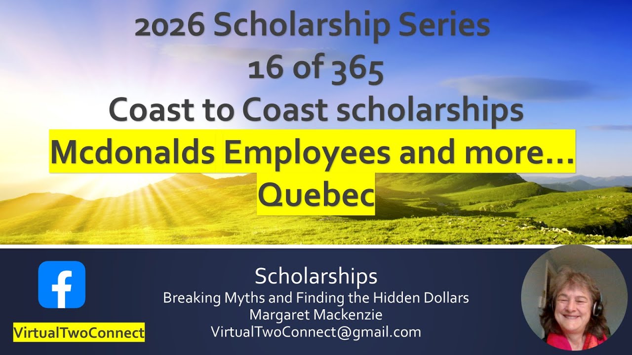 2026 Scholarship Podcast   16 of 365   Mcdonalds staff   athletics   Arts  Quebec