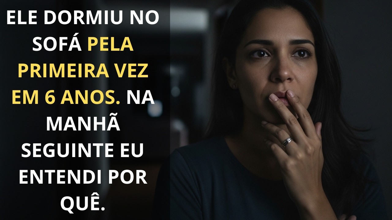 Ele dormiu no sofá pela primeira vez em seis anos — na manhã seguinte eu entendi por quê