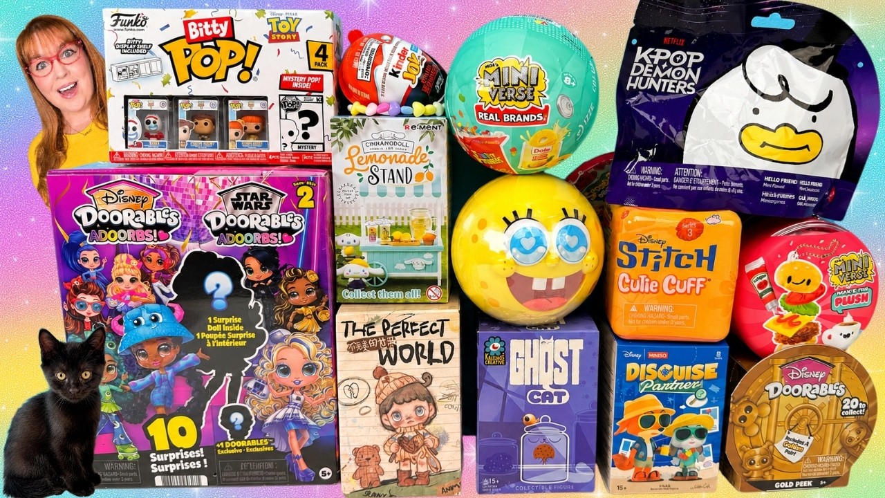 💛 НЕВЕРОЯТНАЯ распаковка слепых коробок и пакетиков! SpongeBob, LOL Surprise, Doorables, Stitch!