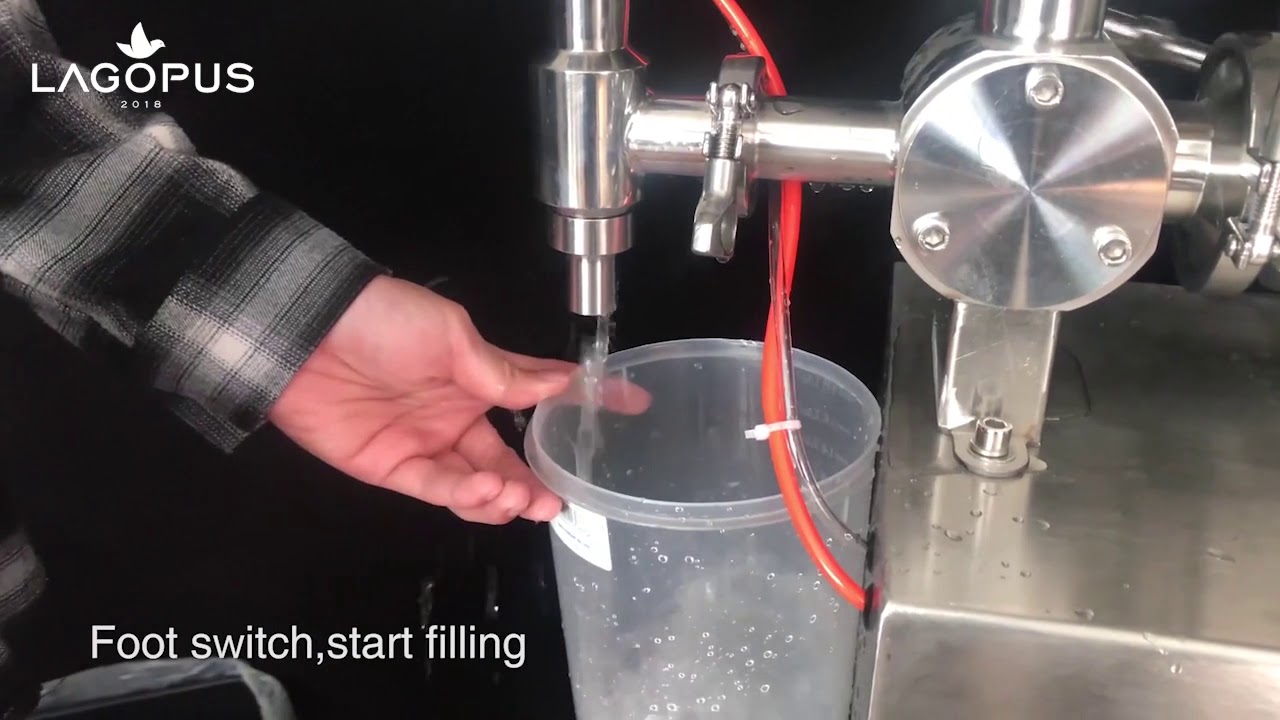 Single nozzle paste with stirring filling machine