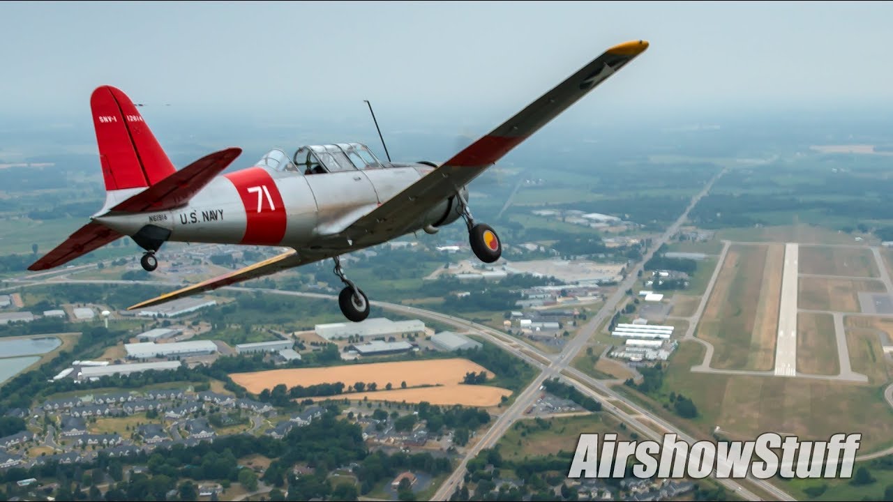 T-6/BT-13 Formation Flight - Great Lakes Formation Clinic 2018
