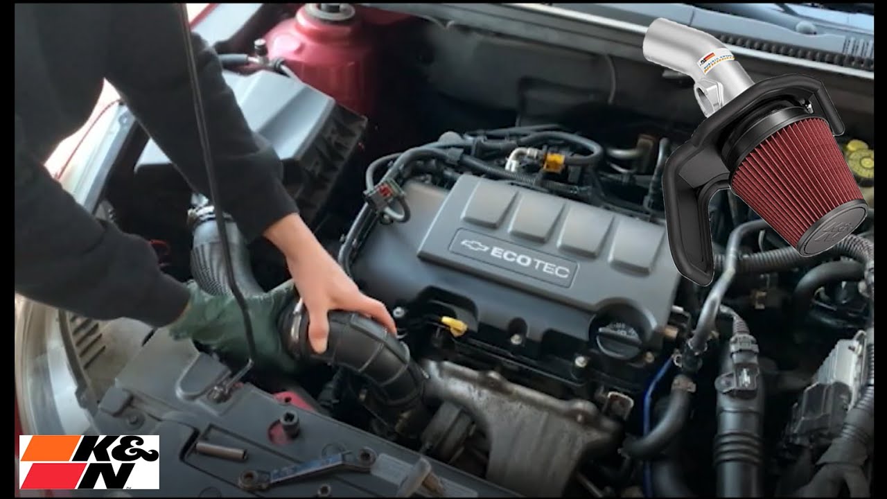 11-16 Chevy Cruze ECO 1.4T K&N Cold Air Intake System INSTALL & SOUNDS