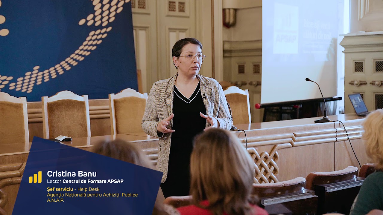Cristina BANU | Lector Centrul de Formare APSAP | Achizitii Publice