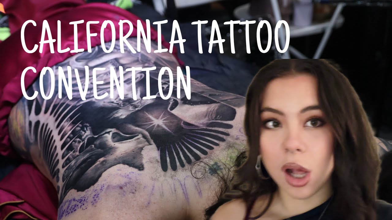 DOING A FULL BACKPIECE IN 3 DAYS | GOLDEN STATE TATTOO CONVENTION (vlog)