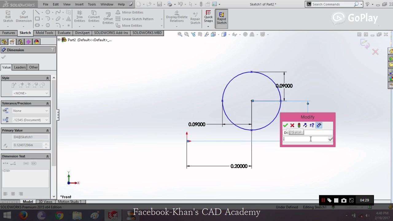 Solidworks for beginners part 8 (Ellipse parabola conic)