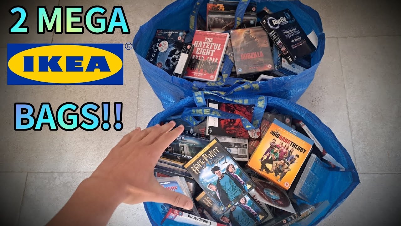 I GOT GIFTED 2 MEGA IKEA BAGS FULL OF MOVIES!