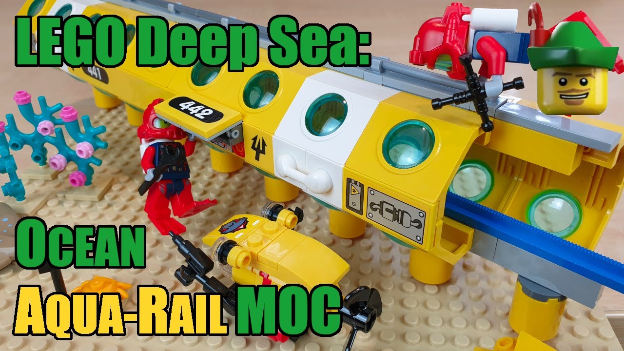 LEGO Deep Sea - Ocean Aqua-Rail MOC 🔱🤿🚝🏹
