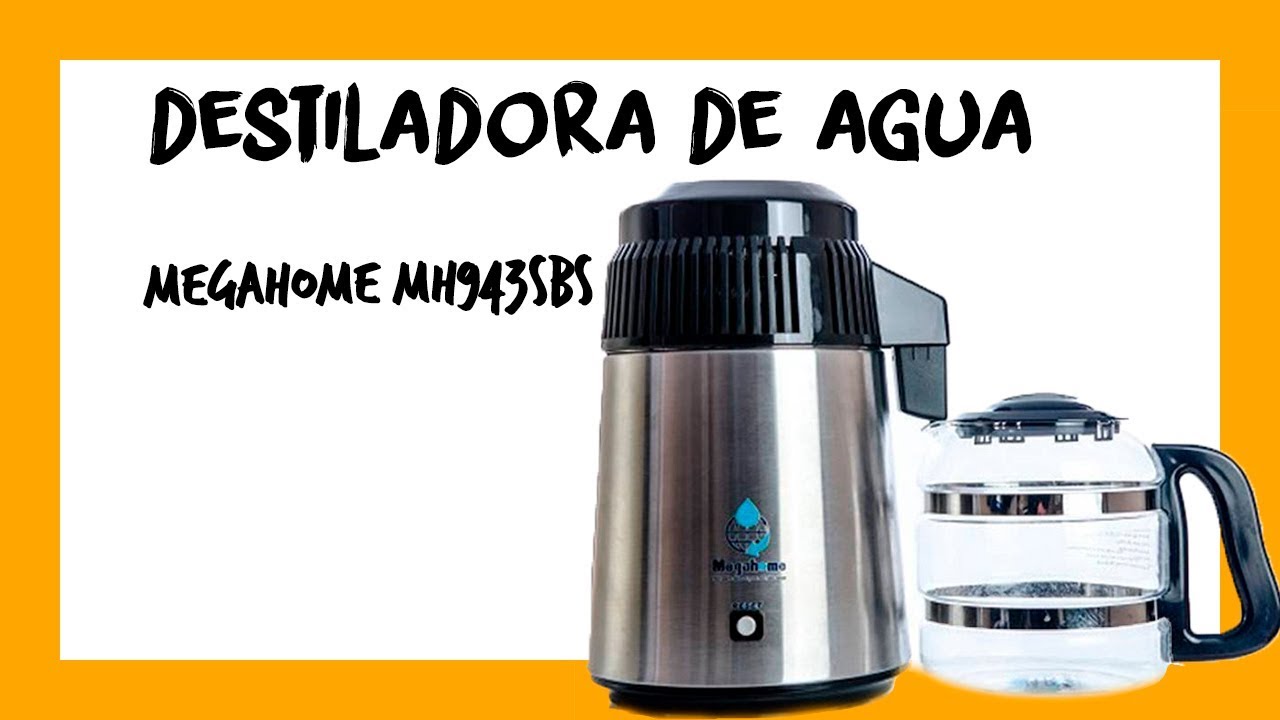 Destiladora de agua Megahome MH943SBS con jarra de vidrio