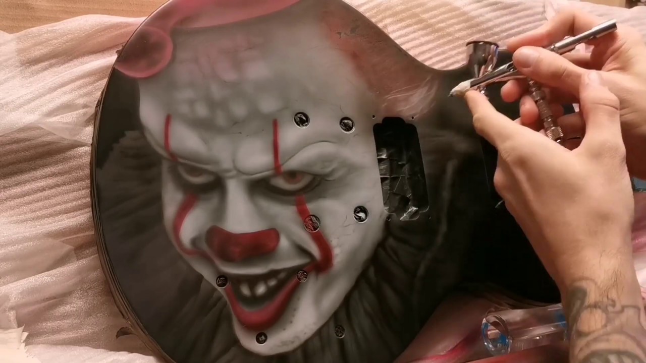 Timelaps custom airbrush guitar pennywise