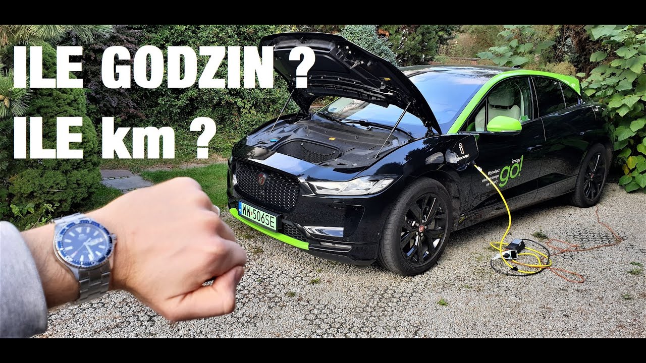 Czas ładowania auta elektrycznego (Jaguar I-Pace) TEST PL muzyk jeździ