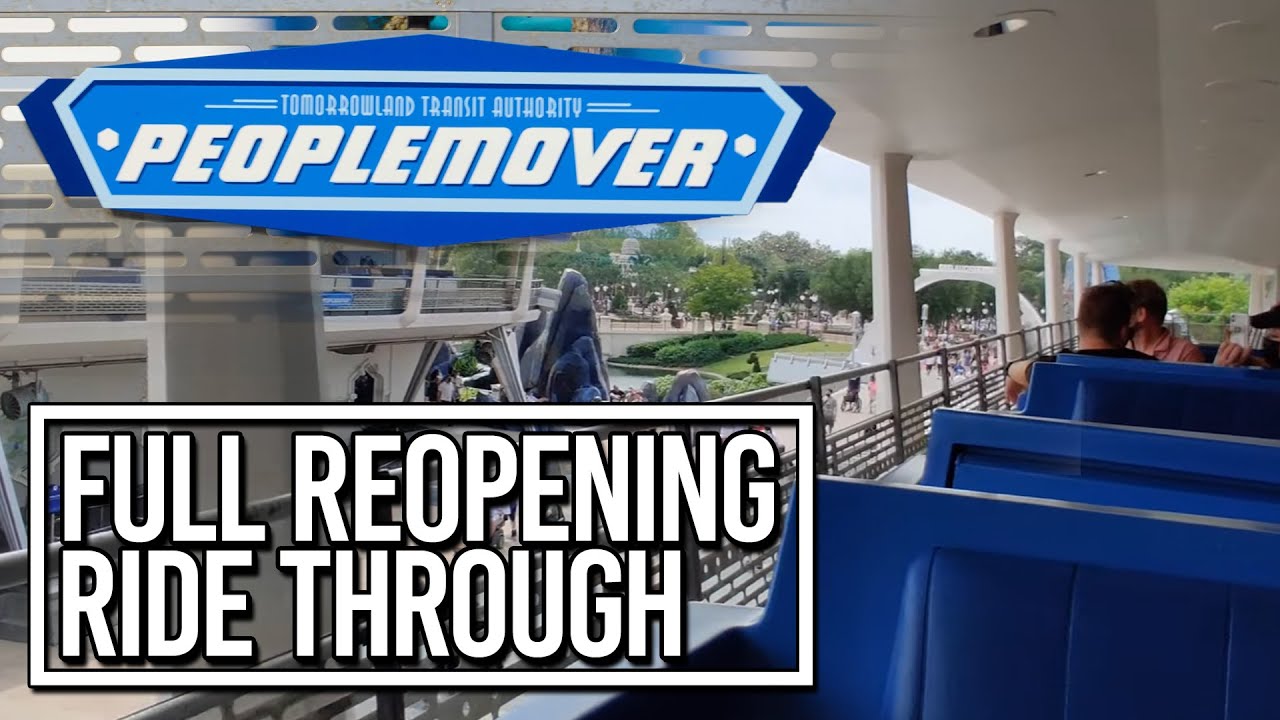 Tomorrowland Transit Authority PeopleMover - Full Reopening Ride Through - Magic Kingdom