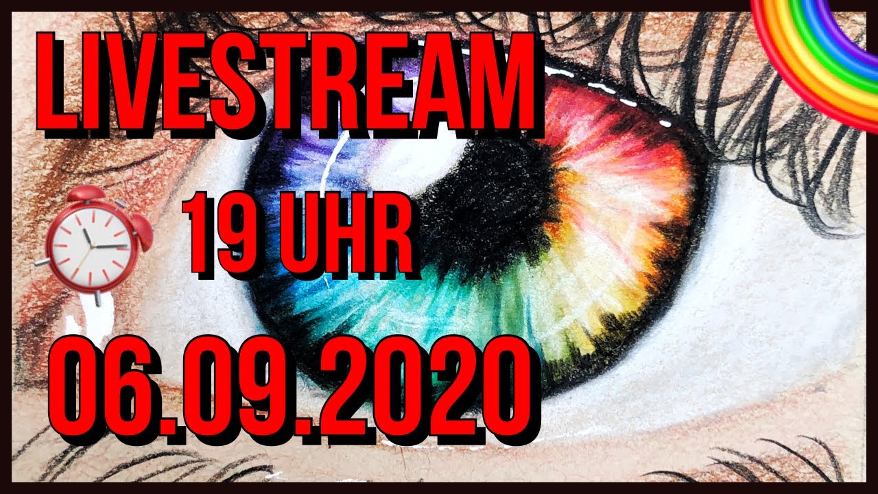 🔴 LIVE | Regenbogen - Auge zeichnen 🌈