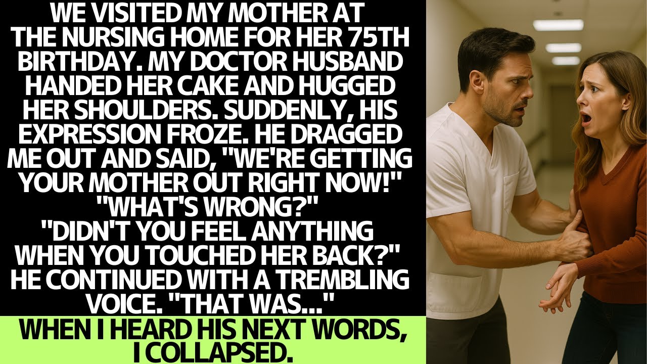 My doctor husband discovered something horrifying when he hugged my mother at her nursing home.