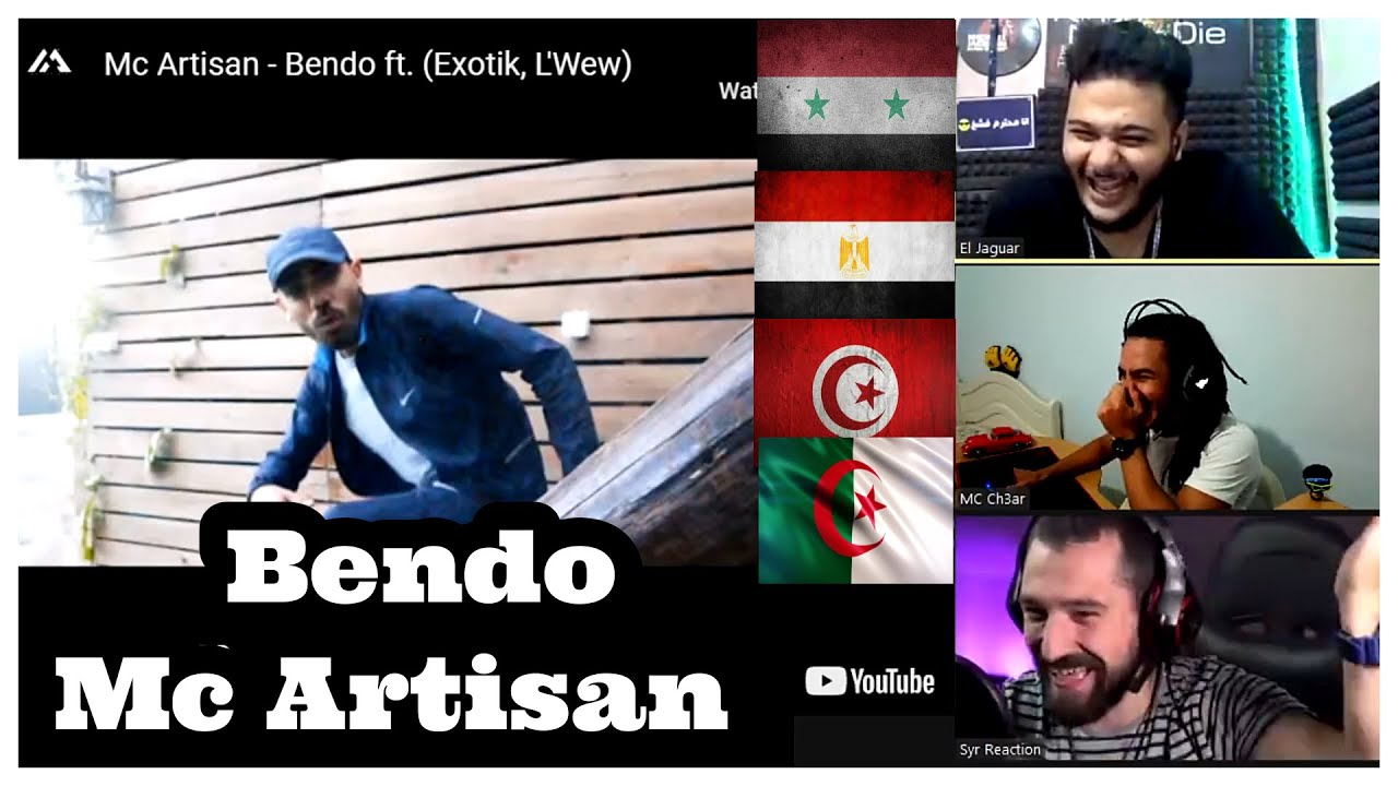 Mc Artisan - Bendo ft. (Exotik, L'Wew) ردة فعل سوري ومصري وتونسي 🔥