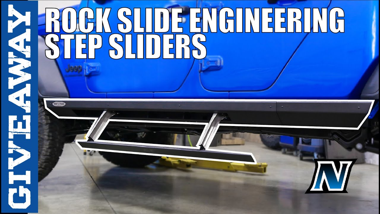 Скользящие ступенчатые слайдеры Rock Slide Engineering - Установка Jeep JT