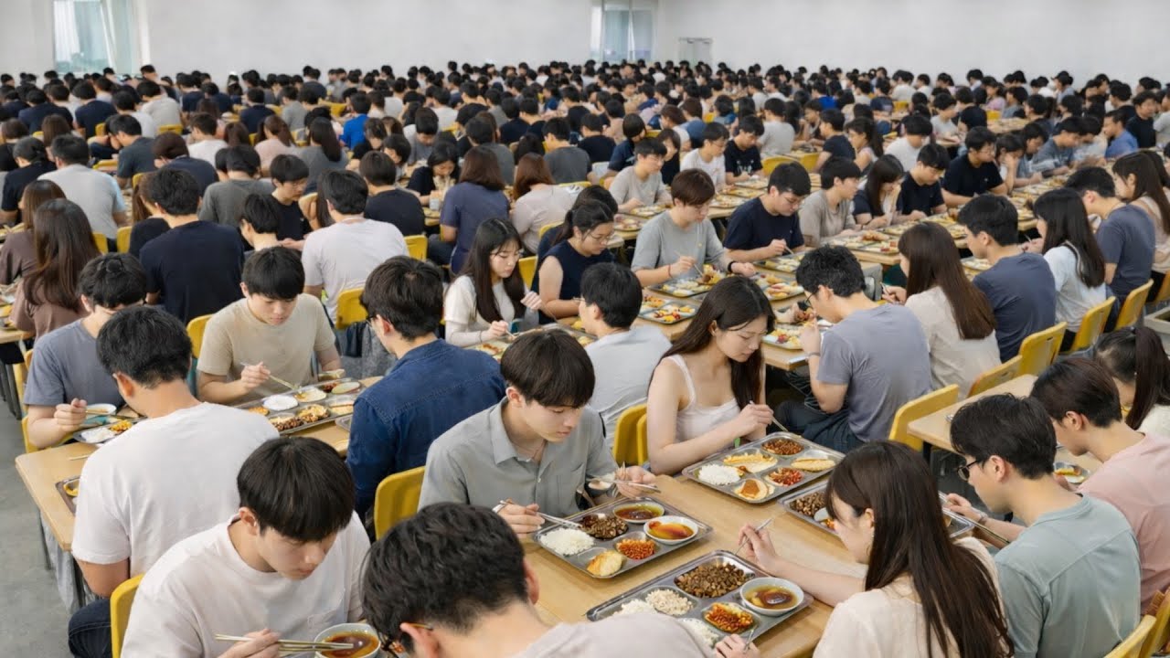 1000만뷰 돌파!! 전세계가 놀란 K-급식 엄청난 현장! Korean food