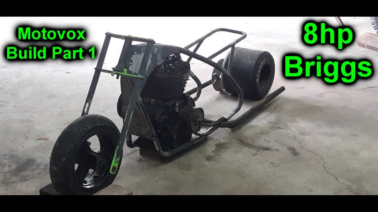 Motovox Mini Bike With 8hp Briggs Build Part 1
