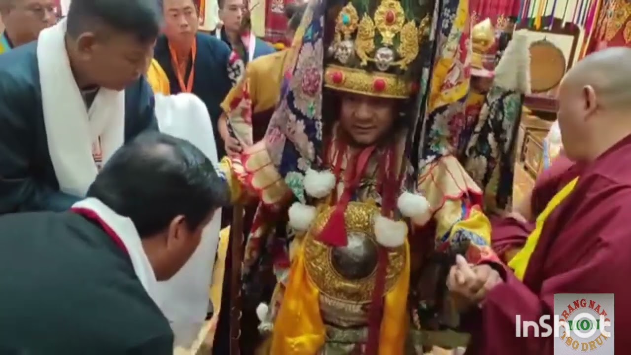 Hon'ble CM Pema Khandu Receives Blessings. Gyelchen Karma Thrinley La at (T G L) Monastery