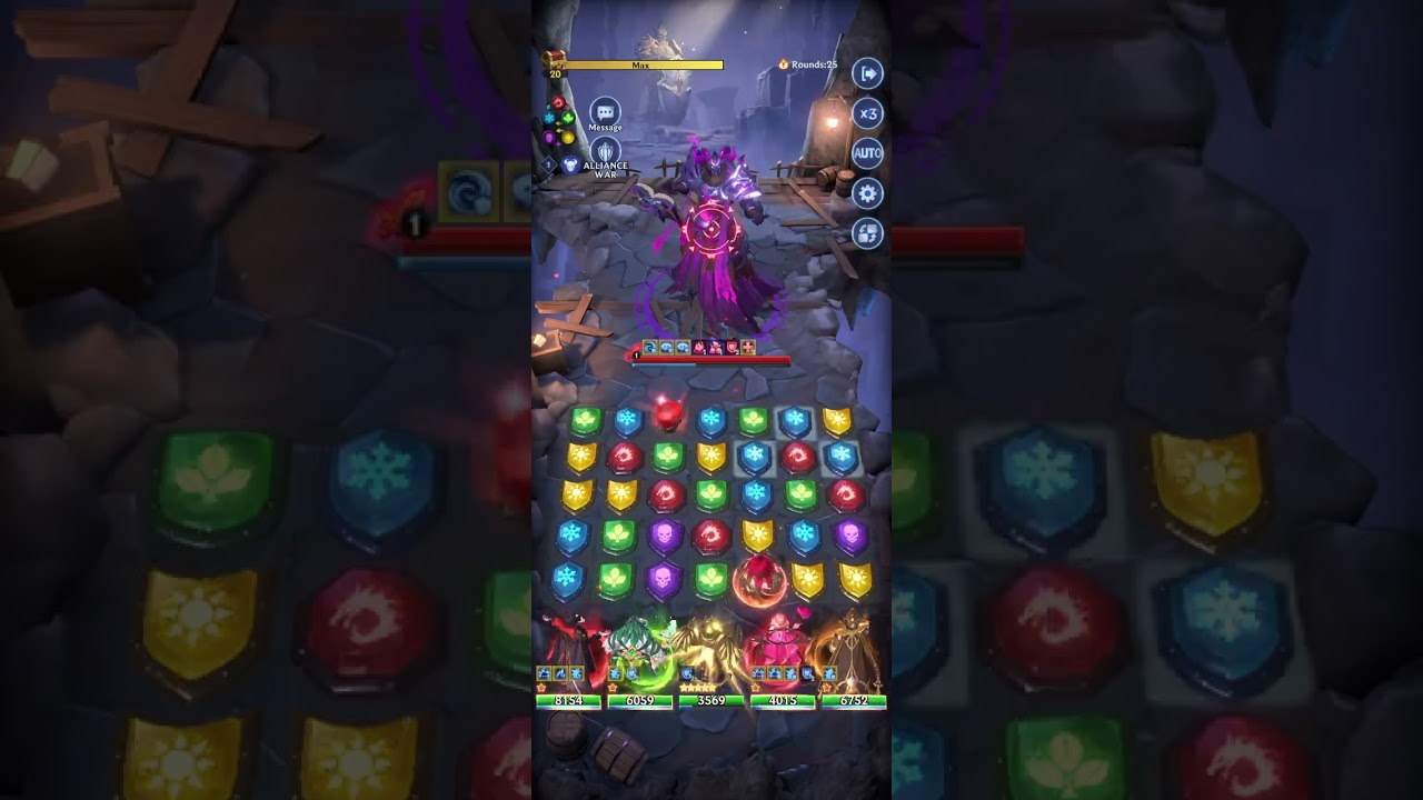 Trial against purple