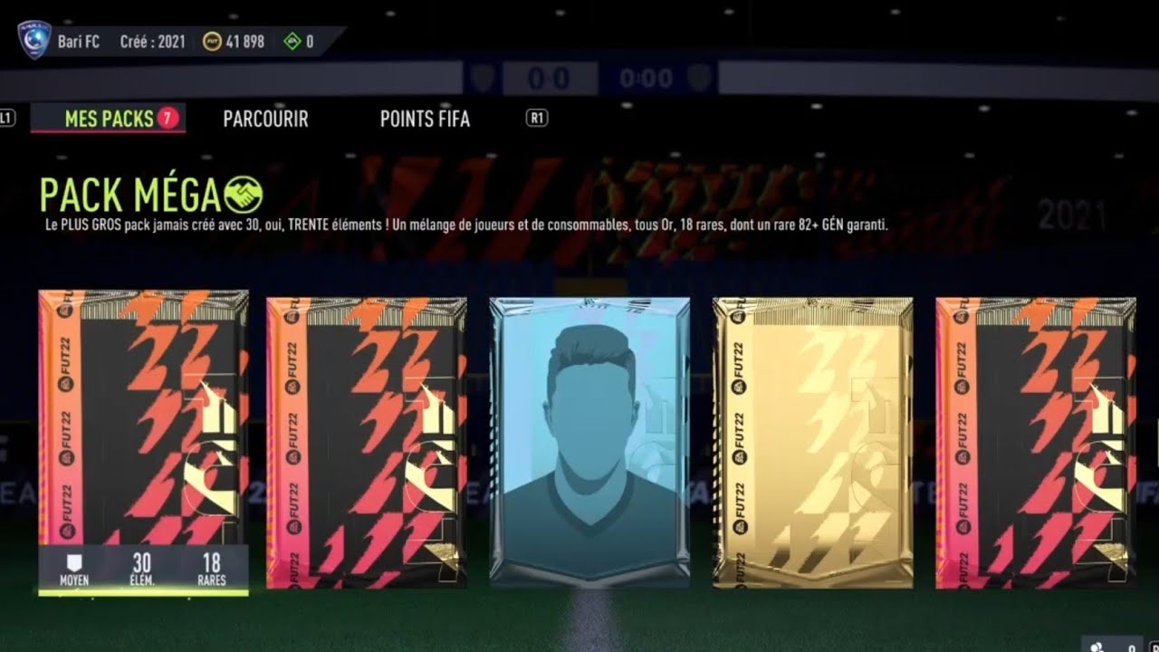 3&times; Pack M&eacute;ga FIFA 22 #fifa22packopening
