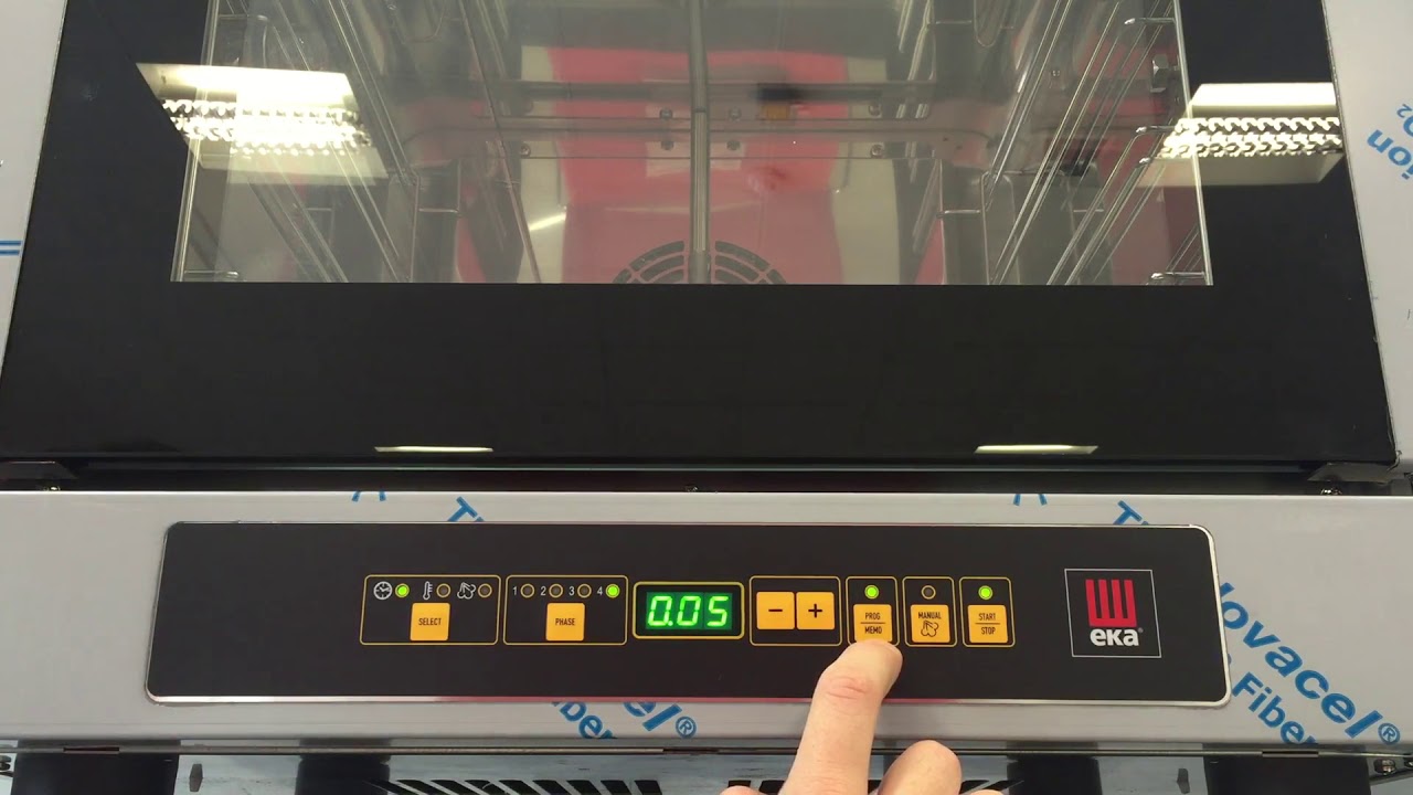 EKA EKF423DUD Set a cooking program to the digital control panel