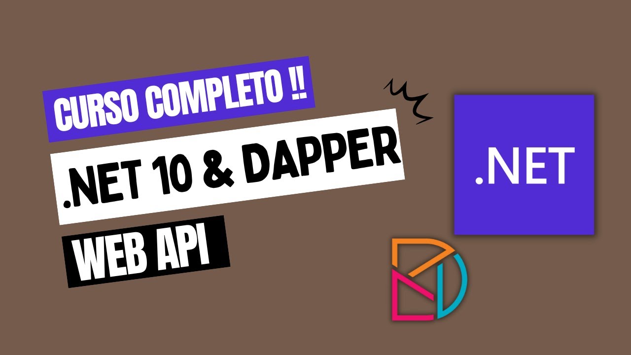 Curso Completo | WEB API com DAPPER com .NET 10 e SQL Server | CRUD 💻