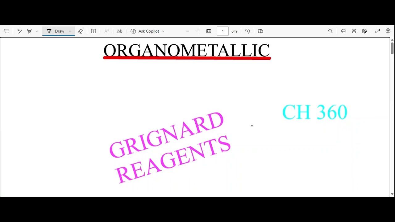 GRIGNARD REAGENTS ALL EXPLAINED 350 CH