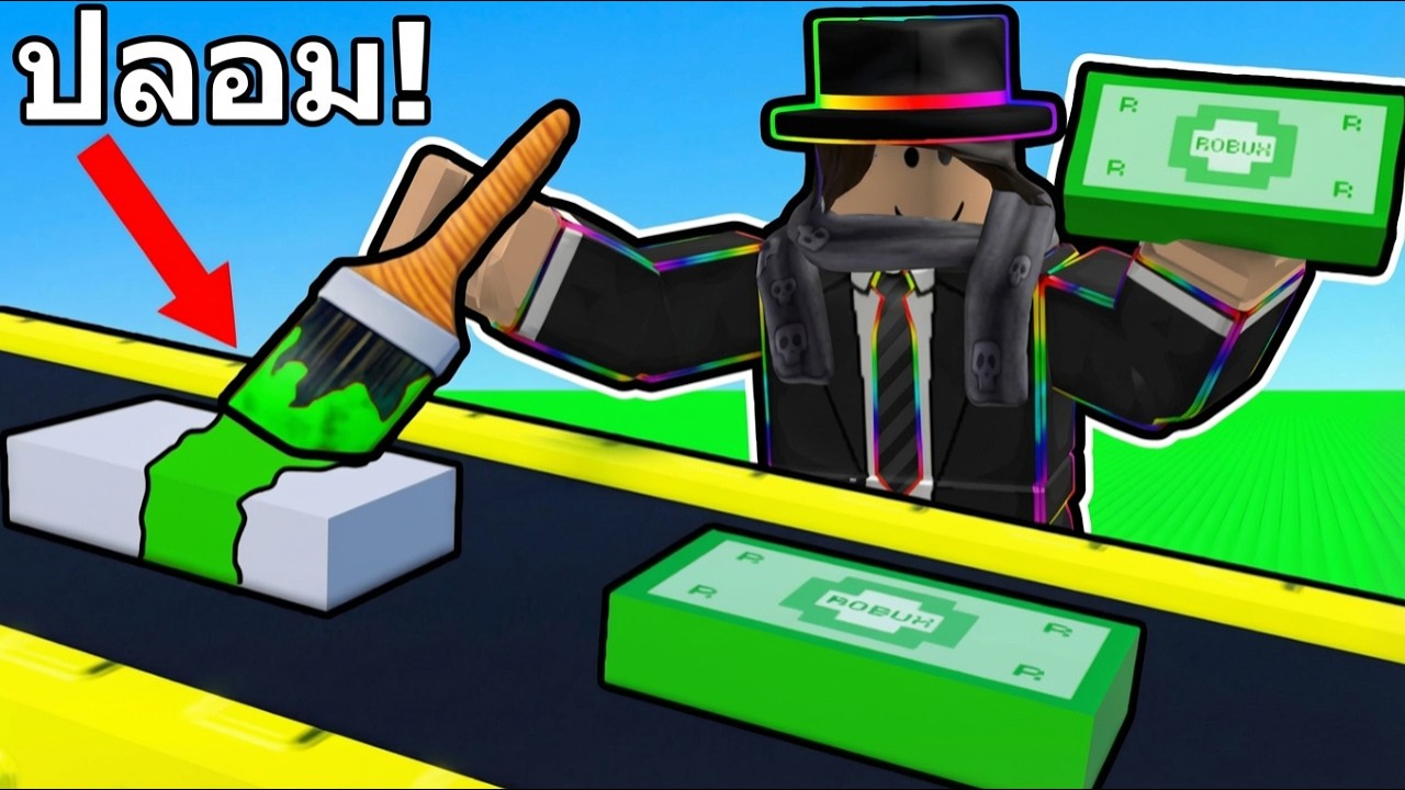 Robux ปลอมระบาด!? ต้นเหตุคือผมเอง! l Roblox Counterfeit tycoon